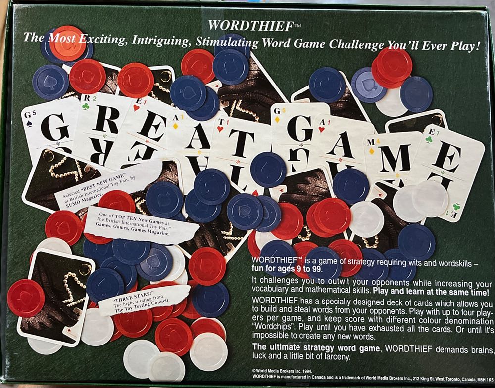 Word Thief  (2-4) board game collectible [Barcode 620072000014] - Main Image 2