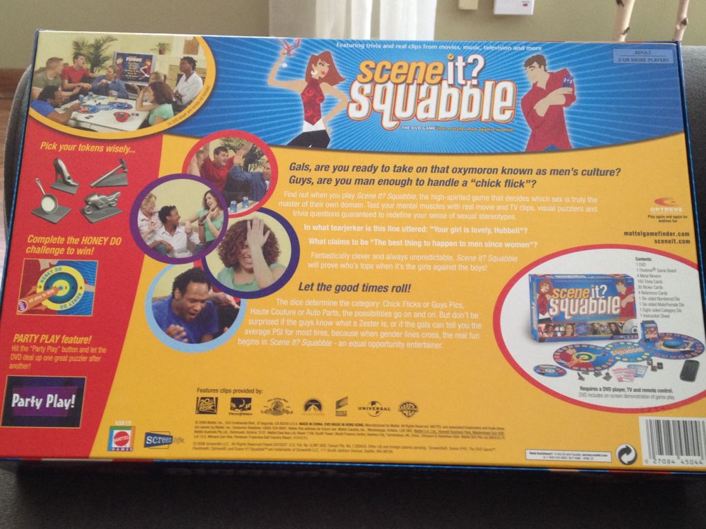 Scene It? Squabble  (2-4) board game collectible [Barcode 027084450446] - Main Image 2