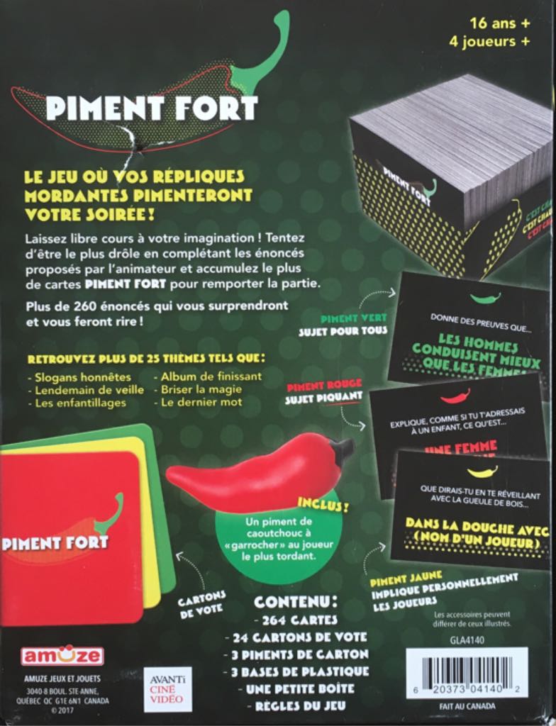 Piment fort  (4+) board game collectible [Barcode 620373041402] - Main Image 2