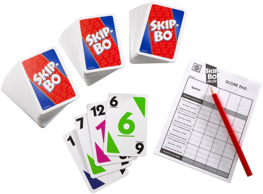 Skip-Bo Deluxe  (2-6) board game collectible [Barcode 027084489262] - Main Image 2