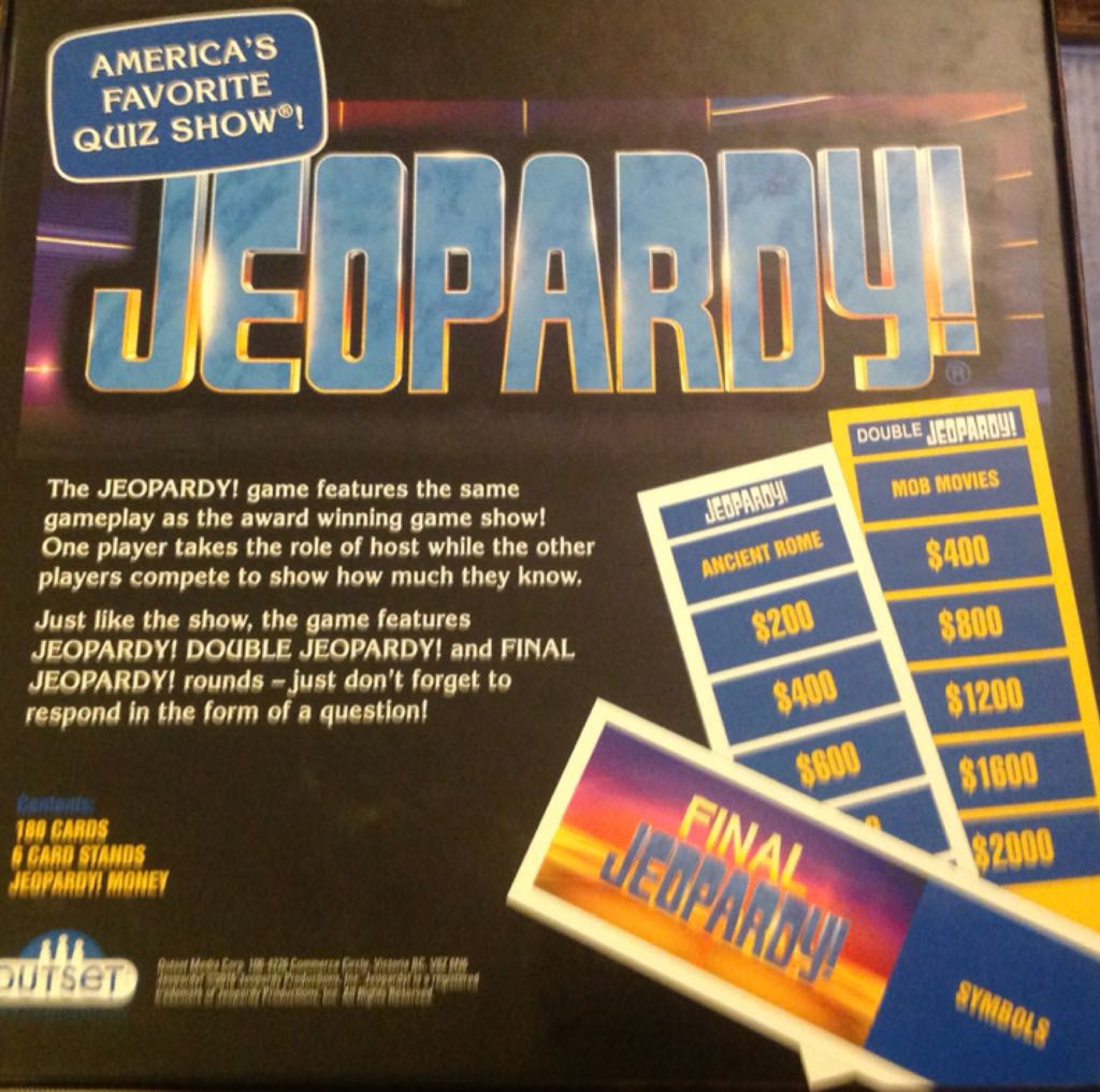Jeopardy New Version   (3+) board game collectible [Barcode 625012175227] - Main Image 2