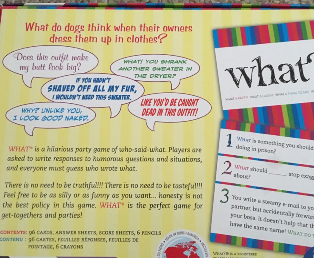 What?  (5-17) board game collectible [Barcode 625012393997] - Main Image 2