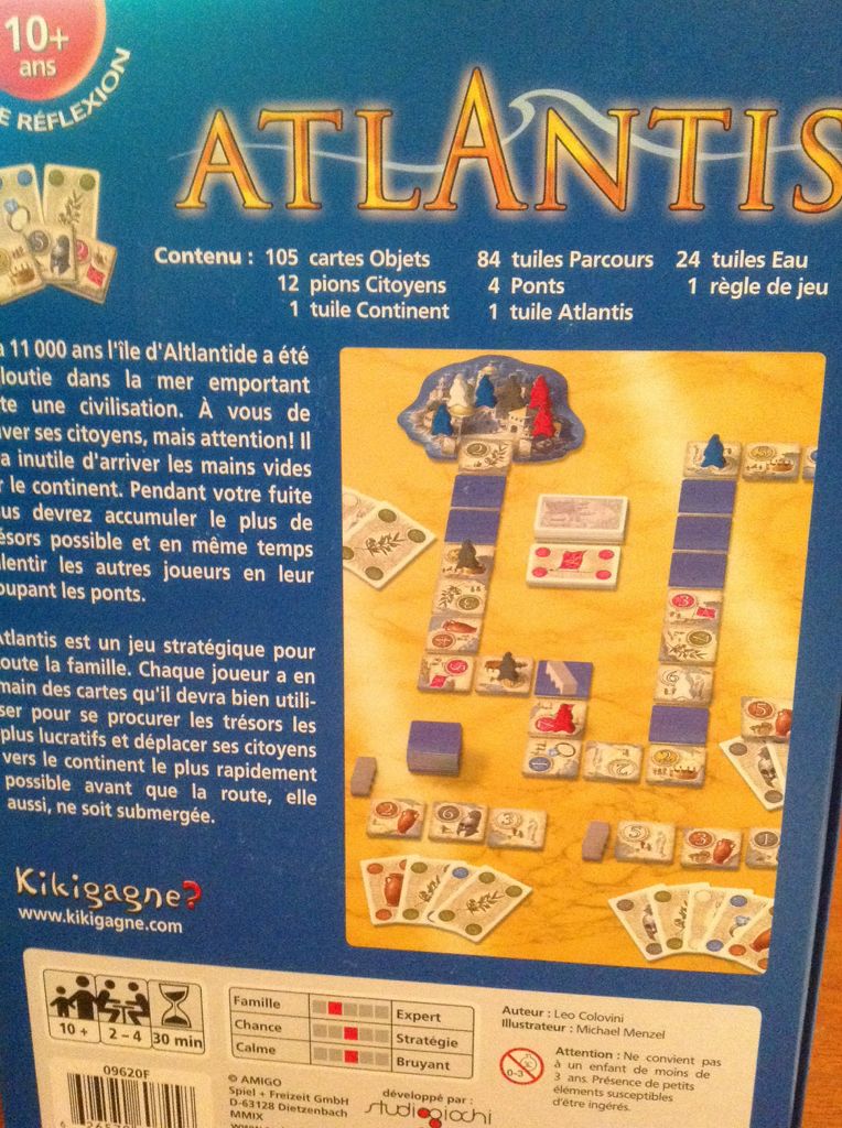 Atlantis  (2-4) board game collectible [Barcode 626570607458] - Main Image 2