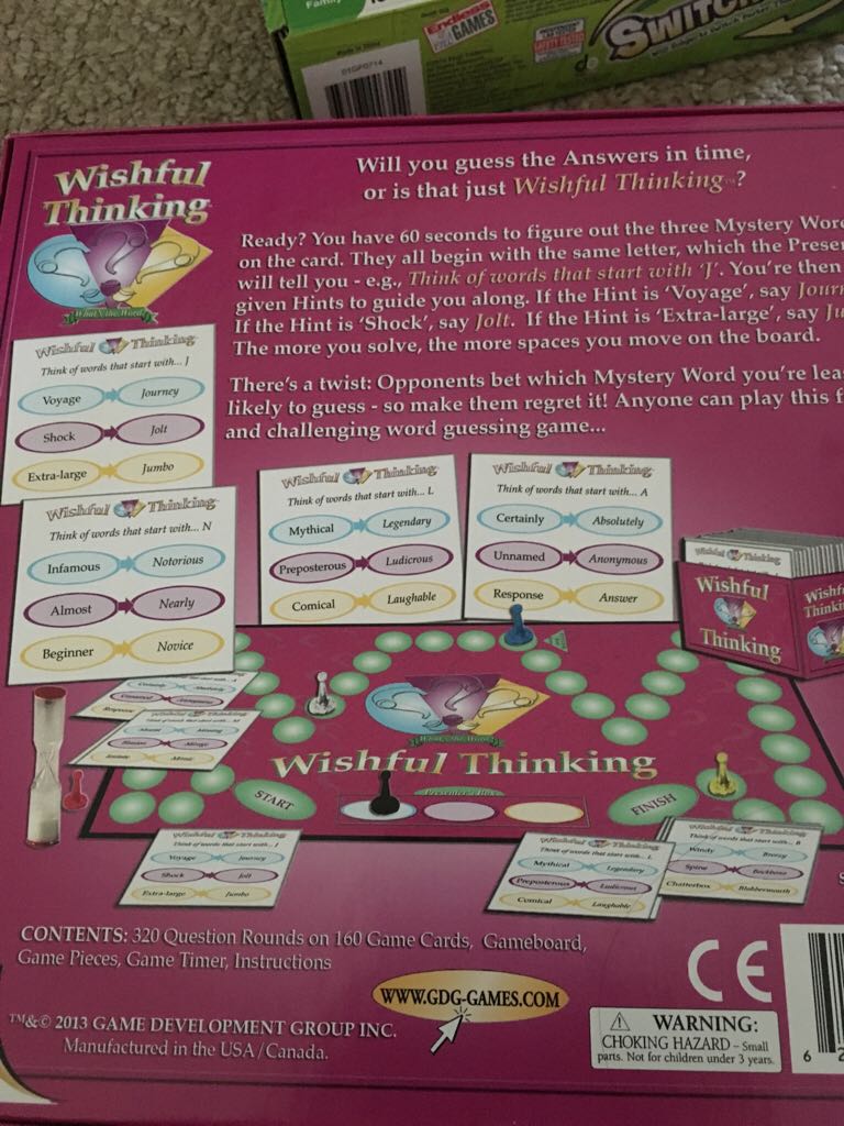 Wishful Thinking  (4) board game collectible [Barcode 626975111857] - Main Image 2