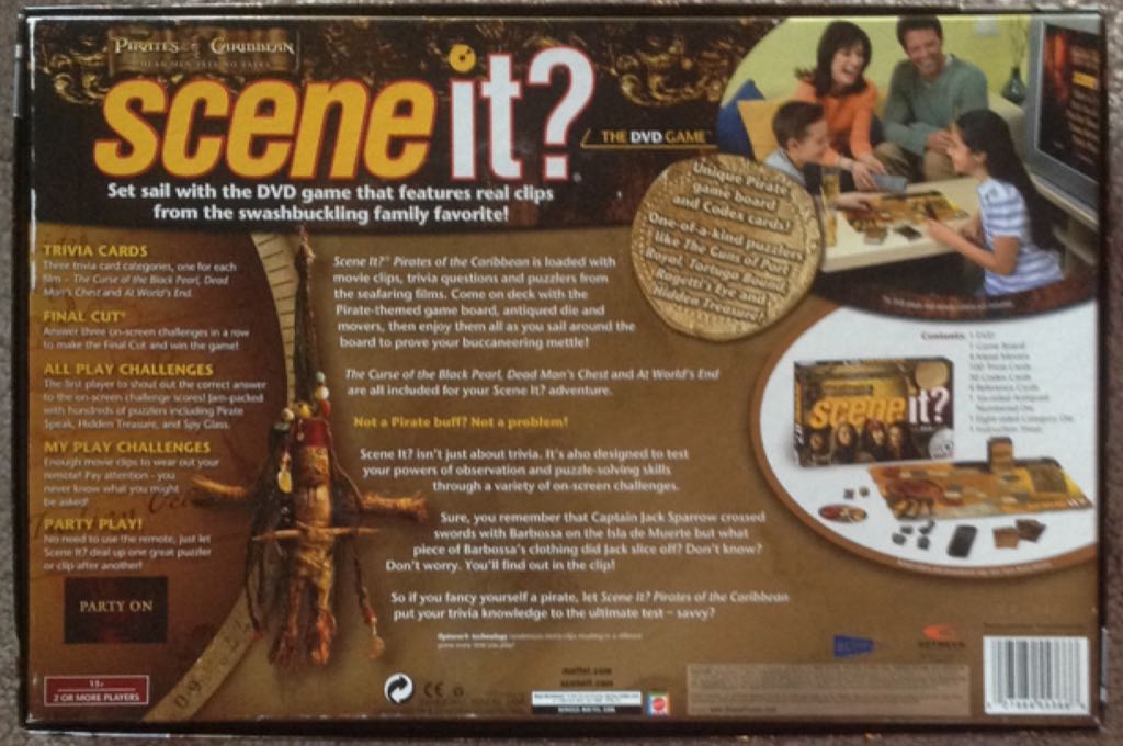 Scene It? Pirates If The Caribbean: Dead Men Tell No Tales  (2 Or More) board game collectible [Barcode 027084553666] - Main Image 2