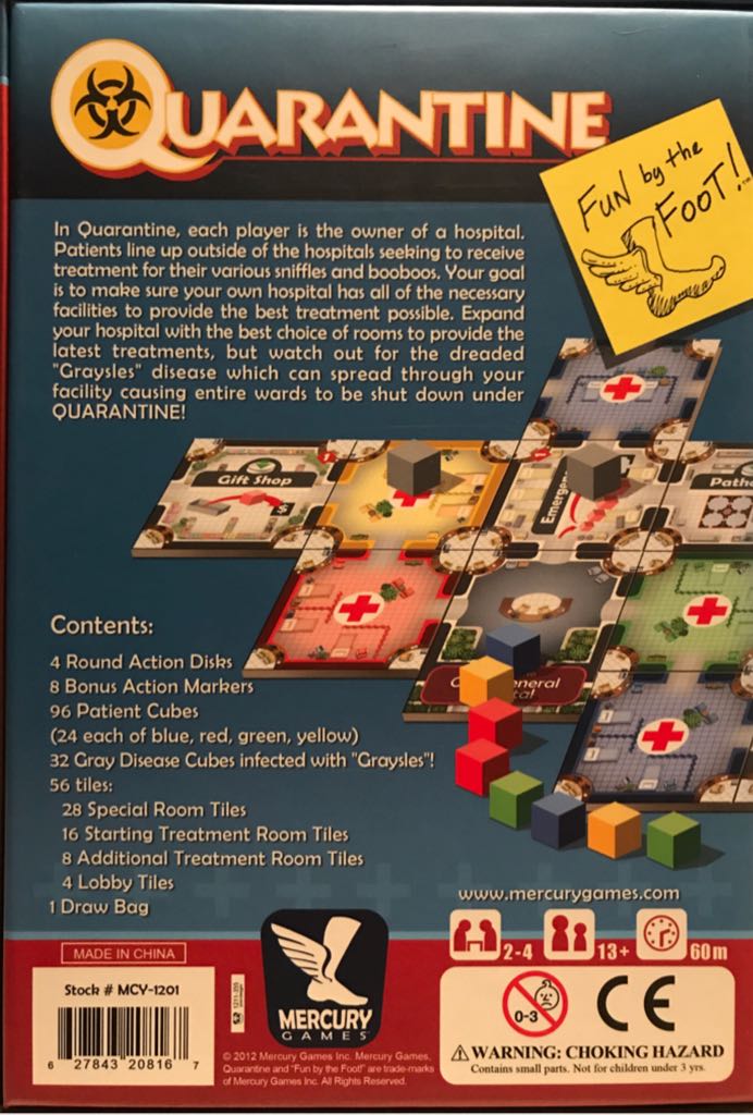 Quarantine  (2-4) board game collectible [Barcode 627843208167] - Main Image 2