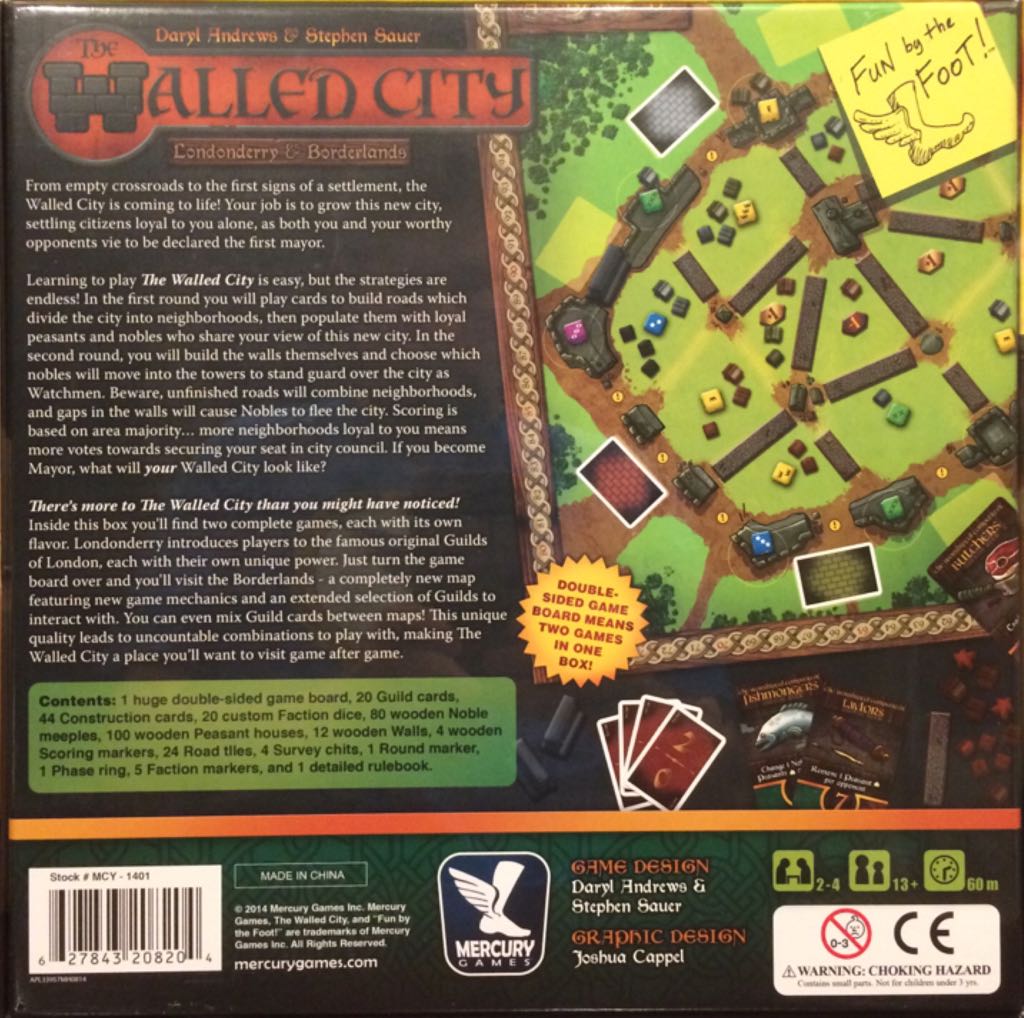 The Walled City  (2-4) board game collectible [Barcode 627843208204] - Main Image 2