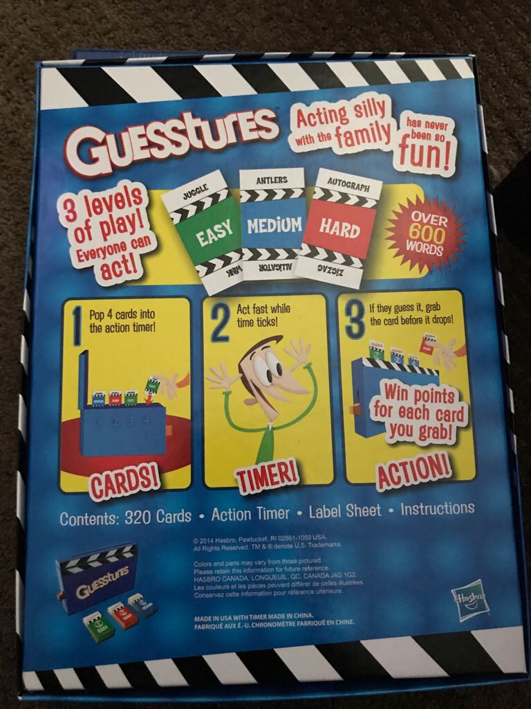 Guesstures  (4+) board game collectible [Barcode 630509261888] - Main Image 2