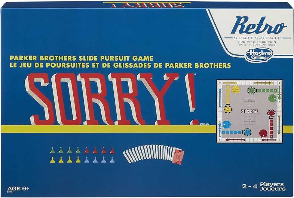 Sorry! (Retro Series)  (2-4) board game collectible [Barcode 630509323562] - Main Image 4