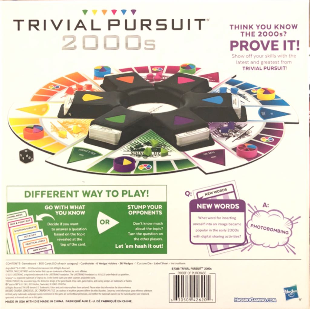 Trivial Pursuit: 2000’s  (2-6) board game collectible [Barcode 630509426201] - Main Image 2