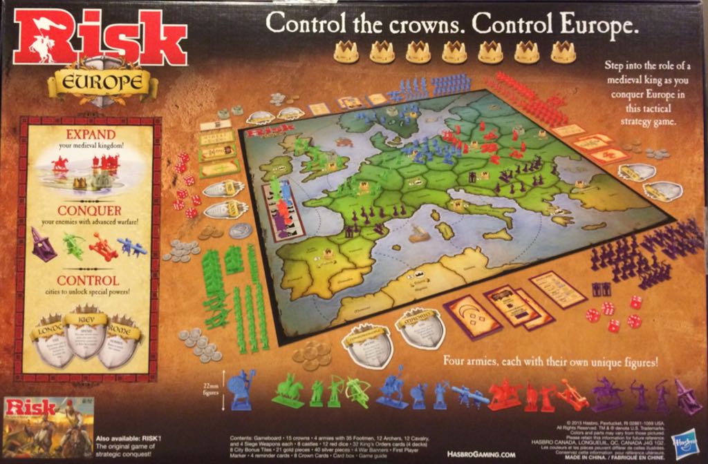 Risk: Europe  (2-4) board game collectible [Barcode 630509426294] - Main Image 2