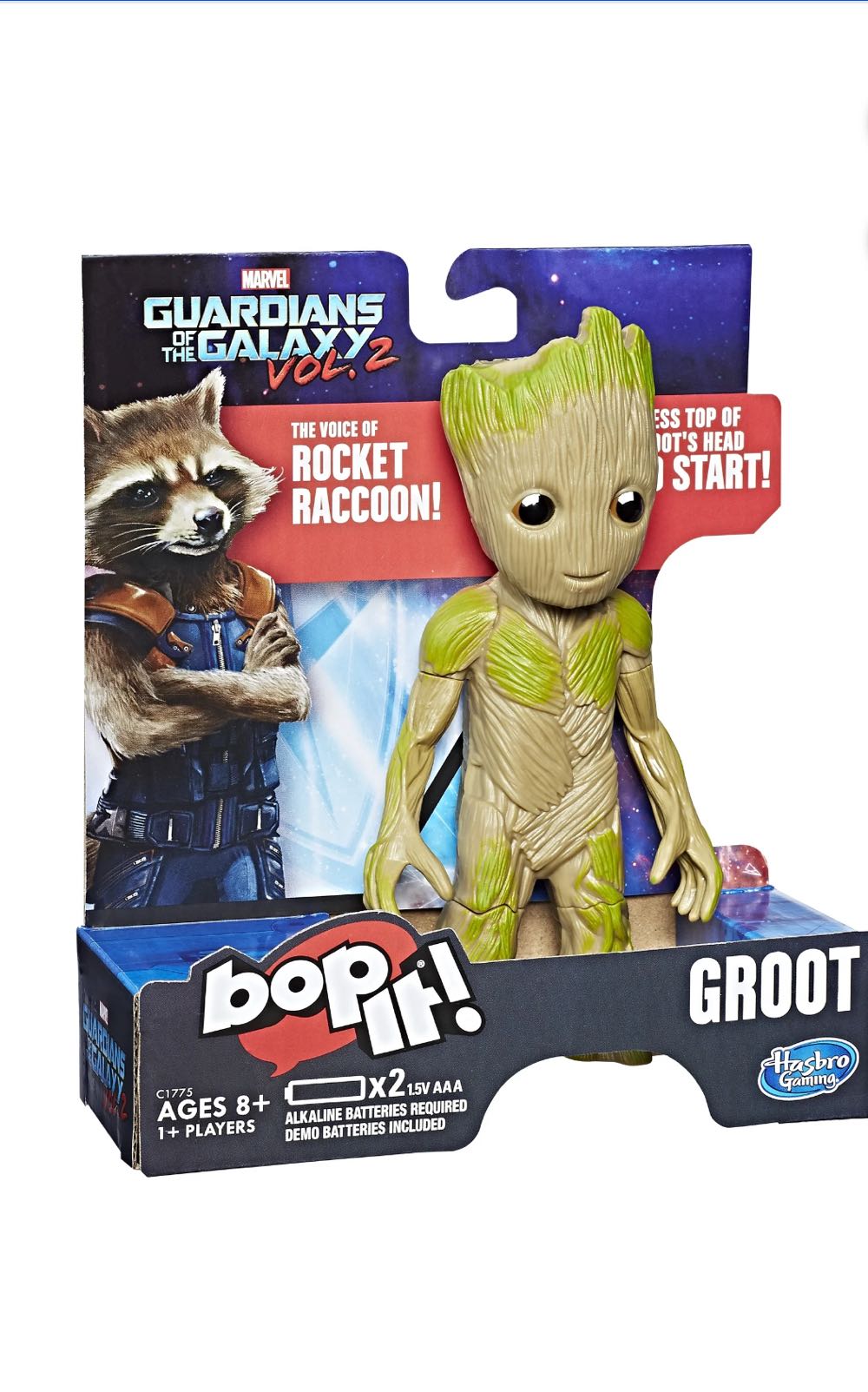 Bop It! Game:Marvel Guardians Of The Galaxy Vol.2 Groot Edition  (1+) board game collectible [Barcode 630509520671] - Main Image 2