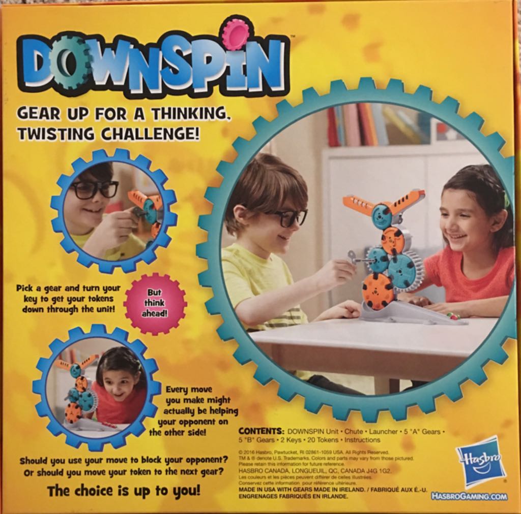 Down Spin  (2) board game collectible [Barcode 630509526109] - Main Image 2
