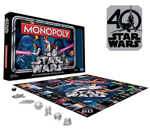 Monopoly: Star Wars - 40th Anniversary Special Edition  (2-6) board game collectible [Barcode 630509528011] - Main Image 3