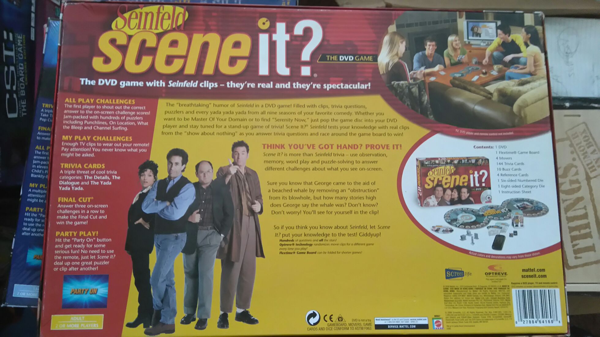 Scene It? Seinfeld  (2+) board game collectible [Barcode 027084641608] - Main Image 2