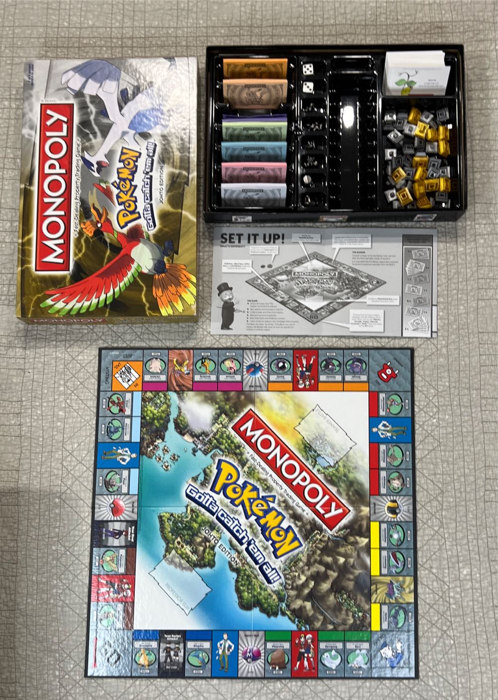 Pokémon Monopoly: Johto Edition  board game collectible [Barcode 630509579594] - Main Image 3