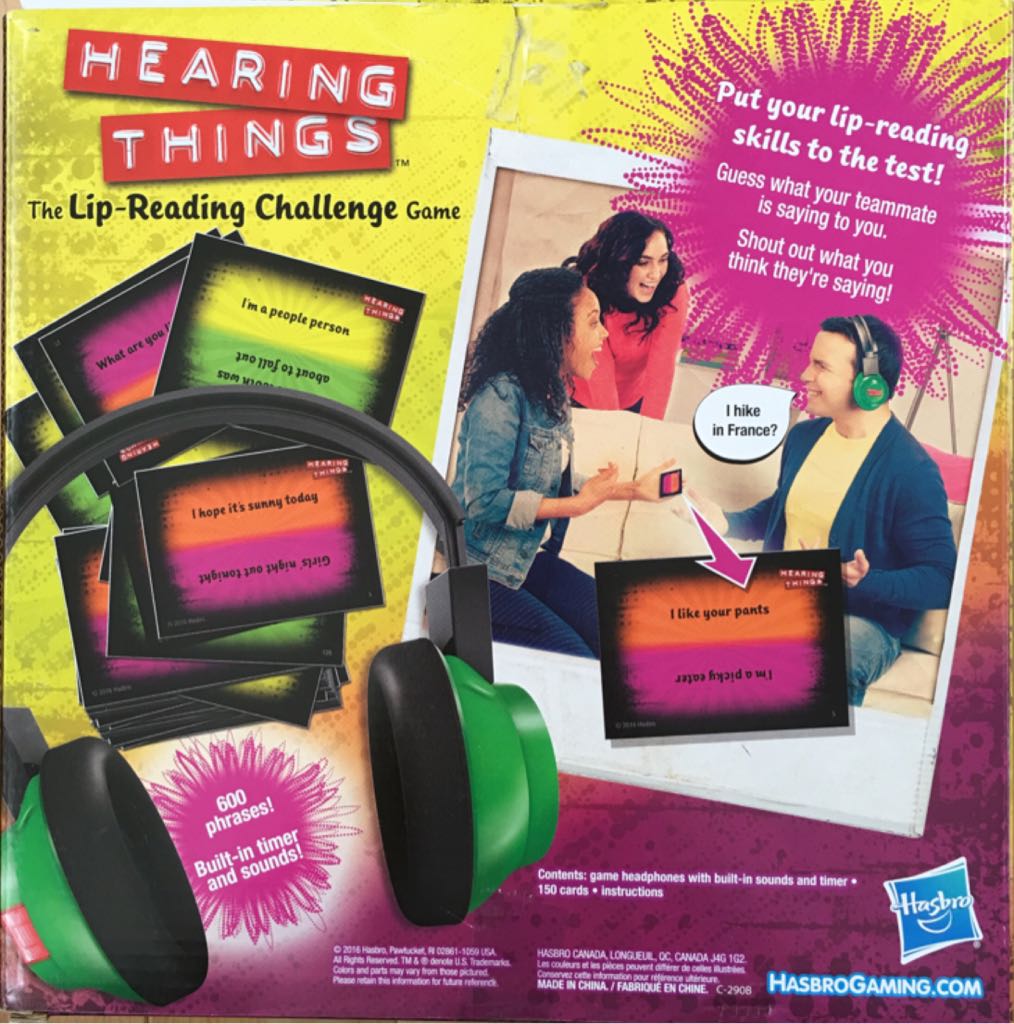 Hearing Things  (4-8) board game collectible [Barcode 630509596164] - Main Image 2