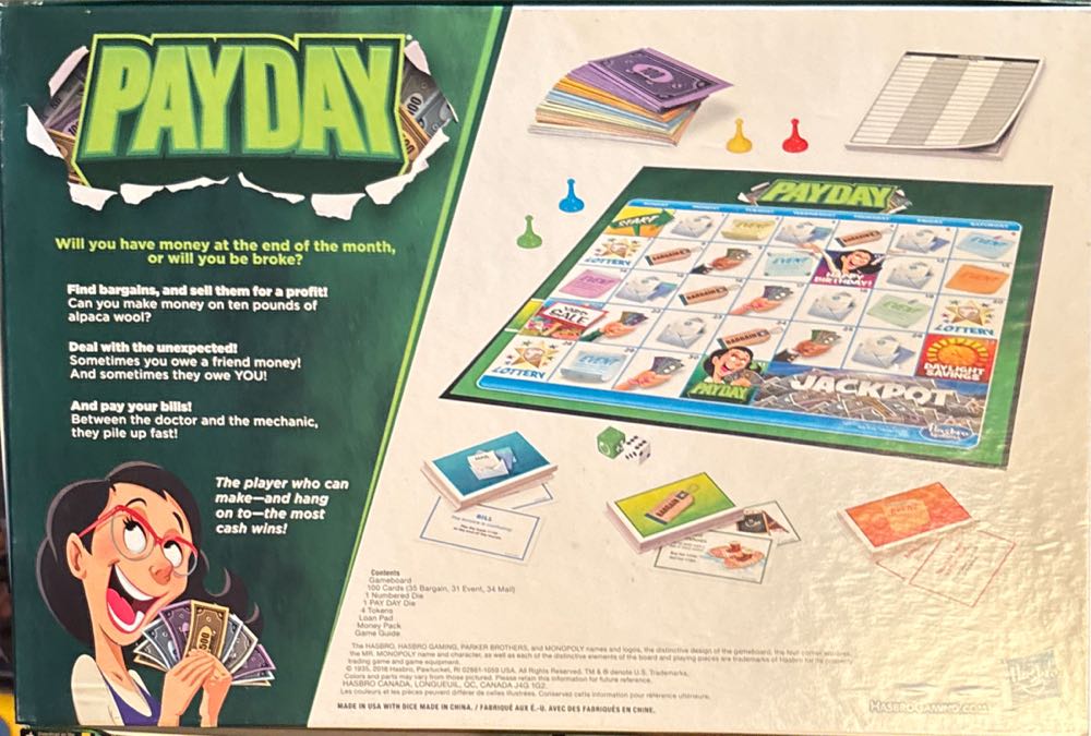 Payday  (2-4) board game collectible [Barcode 630509610396] - Main Image 2