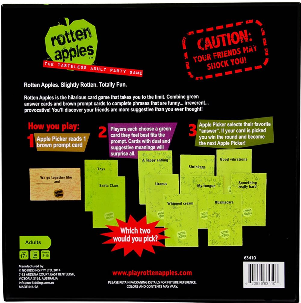 Rotten Apples  (2-10) board game collectible [Barcode 630996634103] - Main Image 2