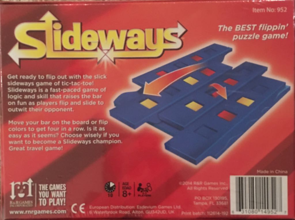 Slideways  (2-3) board game collectible [Barcode 631080149527] - Main Image 2