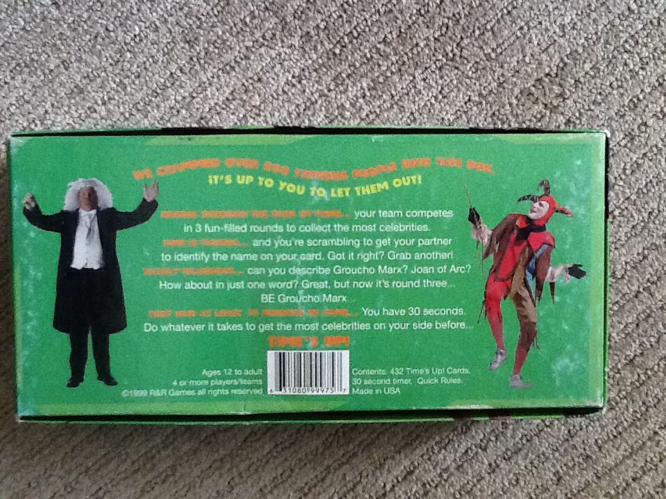 Time’s Up!  (4-12) board game collectible [Barcode 631080999757] - Main Image 2