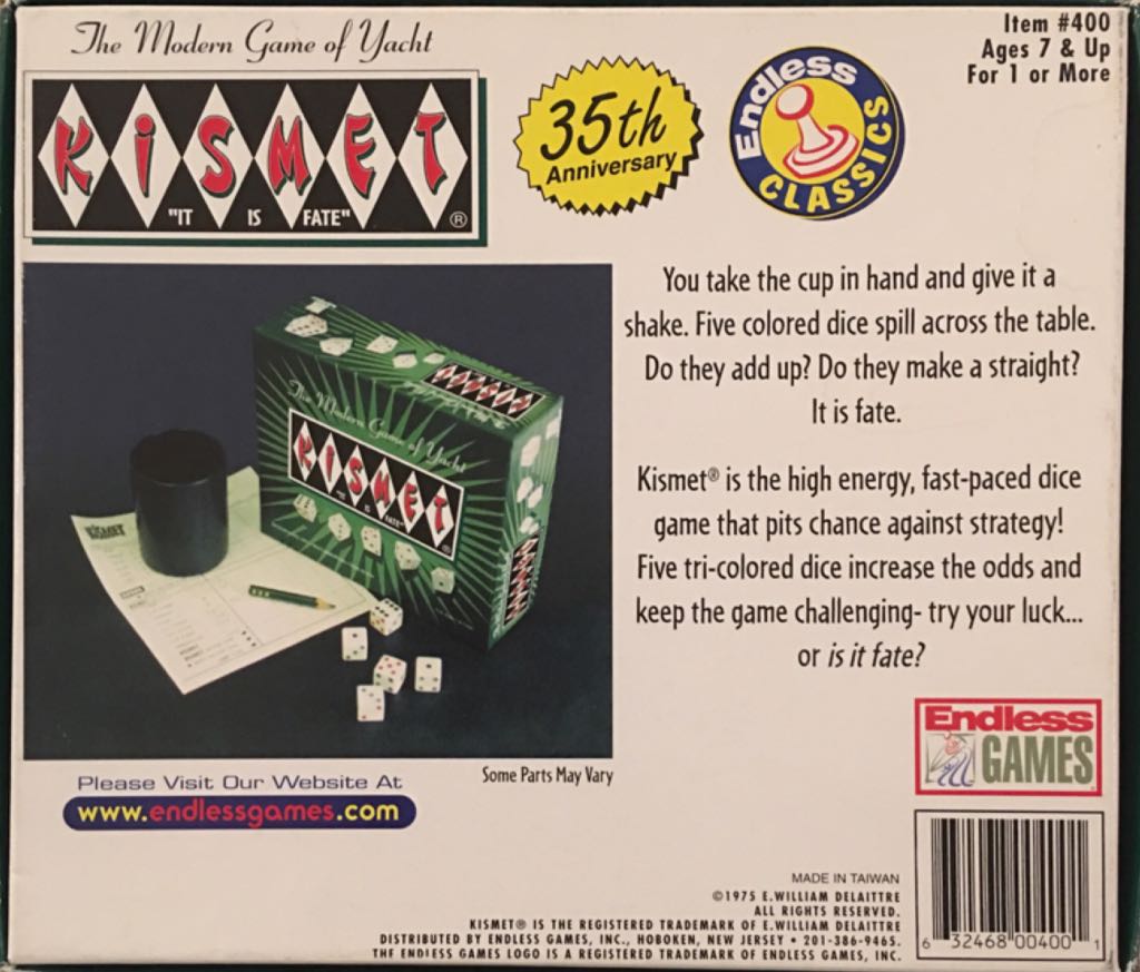 Kismet  (1+) board game collectible [Barcode 632468004001] - Main Image 2