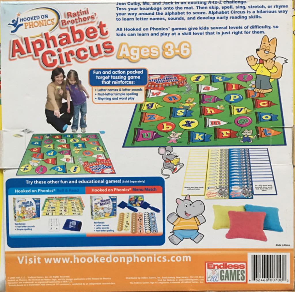 Alphabet Circus  (1-6) board game collectible [Barcode 632468007002] - Main Image 2
