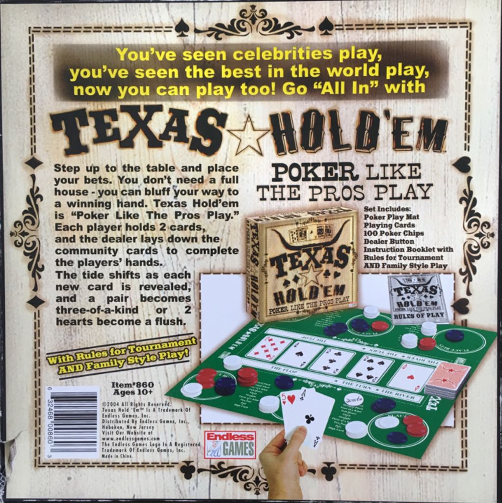 Texas Hold’Em  (2-10) board game collectible [Barcode 632468008603] - Main Image 2