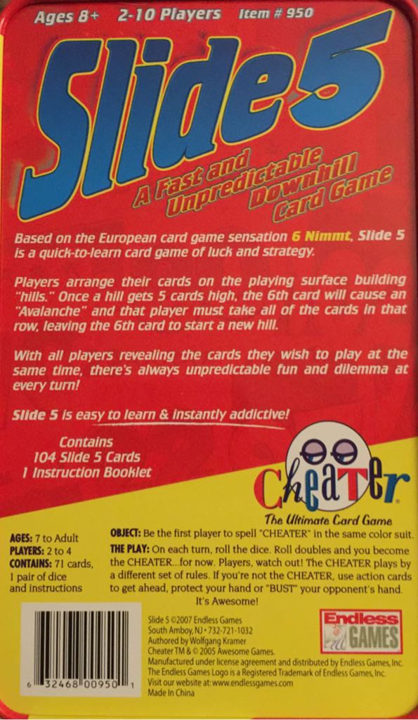 Slide 5  (3-6) board game collectible [Barcode 632468009501] - Main Image 2