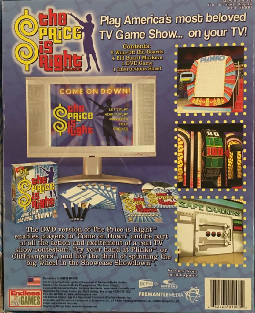 Price Is Right, The DVD version  (1-4) board game collectible [Barcode 632468010002] - Main Image 2