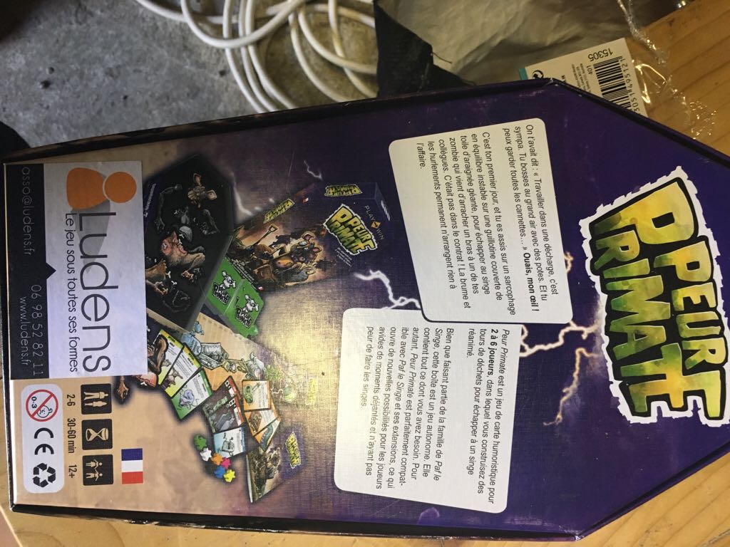 Peur Primate  board game collectible [Barcode 634041432621] - Main Image 2