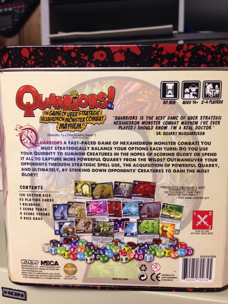 Quarriors!  (2-4) board game collectible [Barcode 634482702345] - Main Image 2