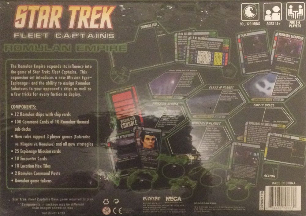 Star Trek Fleet Captains: Romulan Empire  (2-6) board game collectible [Barcode 634482708361] - Main Image 2