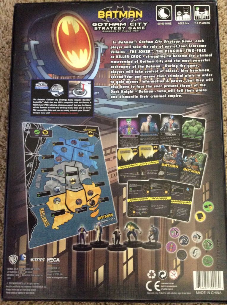 Batman Gotham City Strategy Game   (2-4) board game collectible [Barcode 634482709269] - Main Image 2