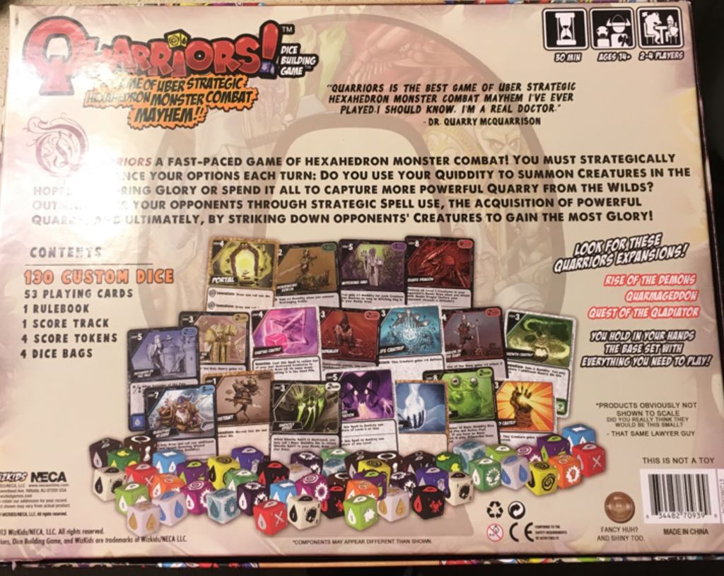 Quarriors  (2-4) board game collectible [Barcode 634482709399] - Main Image 2