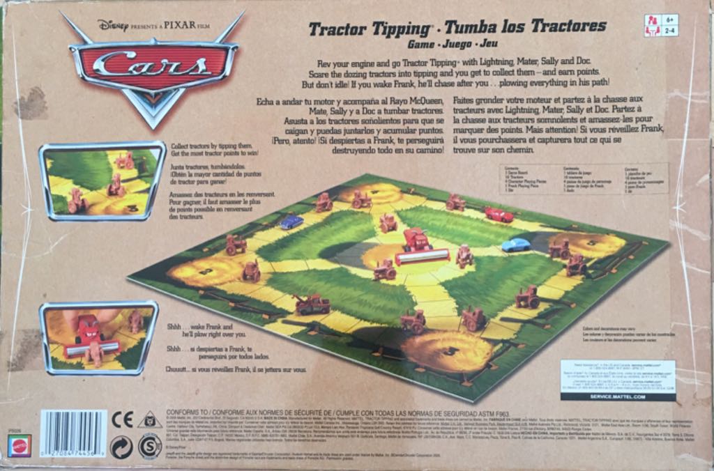 * Cars: Tractor Tipping  (2-4) board game collectible [Barcode 027084744569] - Main Image 2