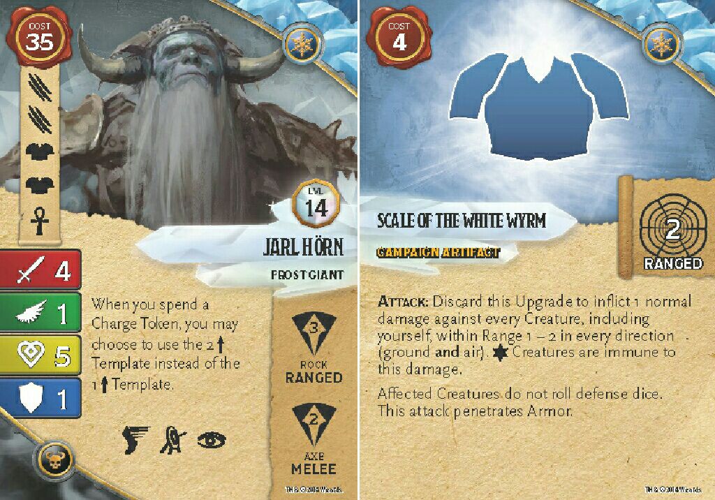 Attack Wing D&D : Frost Giant  (2) board game collectible [Barcode 634482715918] - Main Image 2
