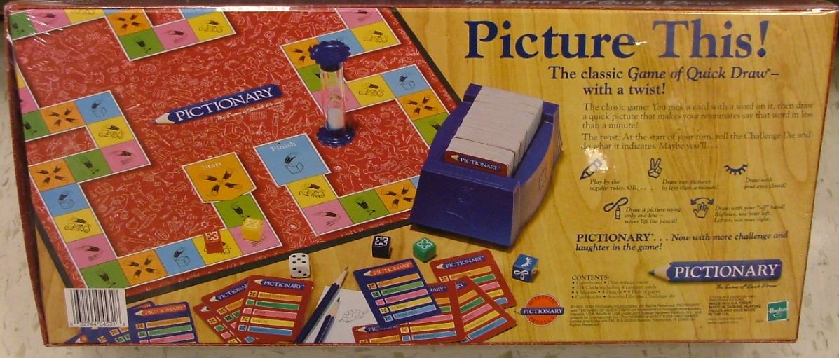 Pictionary  (3-16) board game collectible [Barcode 027084812343] - Main Image 2