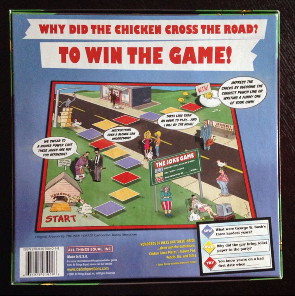 The Joke Game  (3-6) board game collectible [Barcode 635975919196] - Main Image 2
