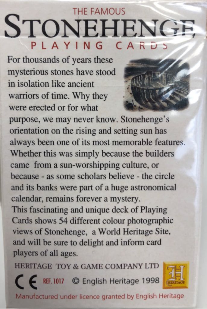 Cards: Stonehenge  board game collectible [Barcode 636111010173] - Main Image 2