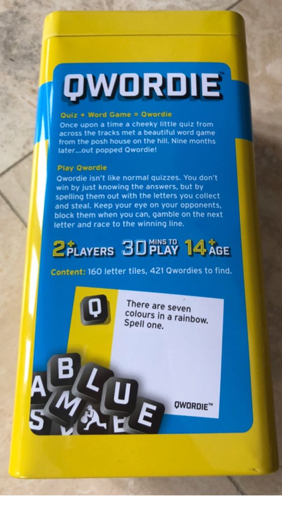 Qwordie  (2+) board game collectible [Barcode 640864216362] - Main Image 2