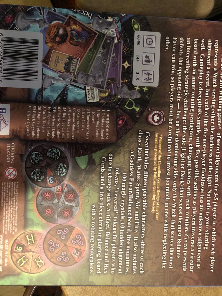 Coven And Coven Village Expansion  (3-5) board game collectible [Barcode 642078883248] - Main Image 2