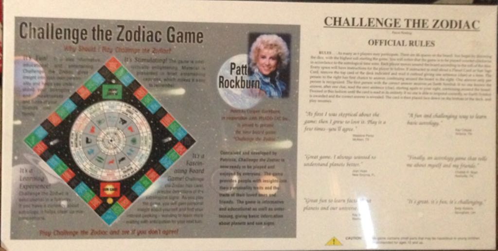 Challenge The Zodiac  board game collectible [Barcode 642212108718] - Main Image 2