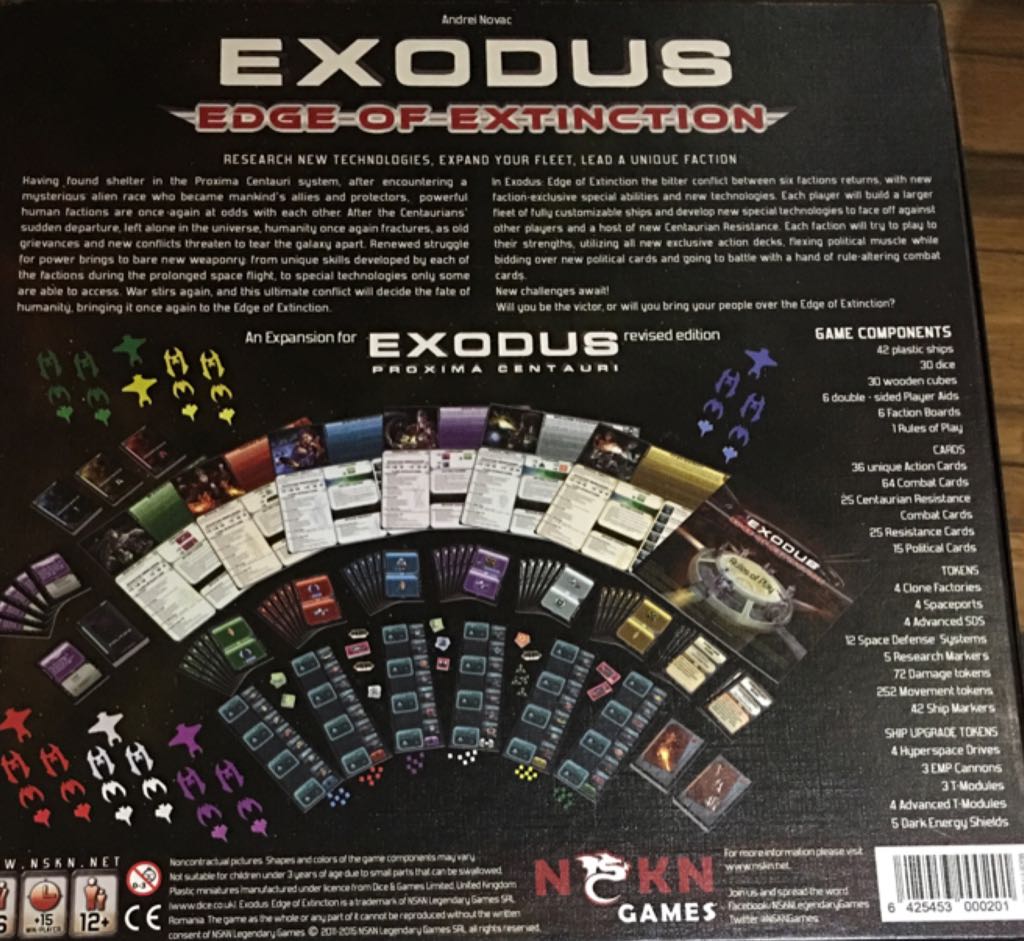 Exodus Edge of Extinction  (2-6) board game collectible [Barcode 6425453000201] - Main Image 2