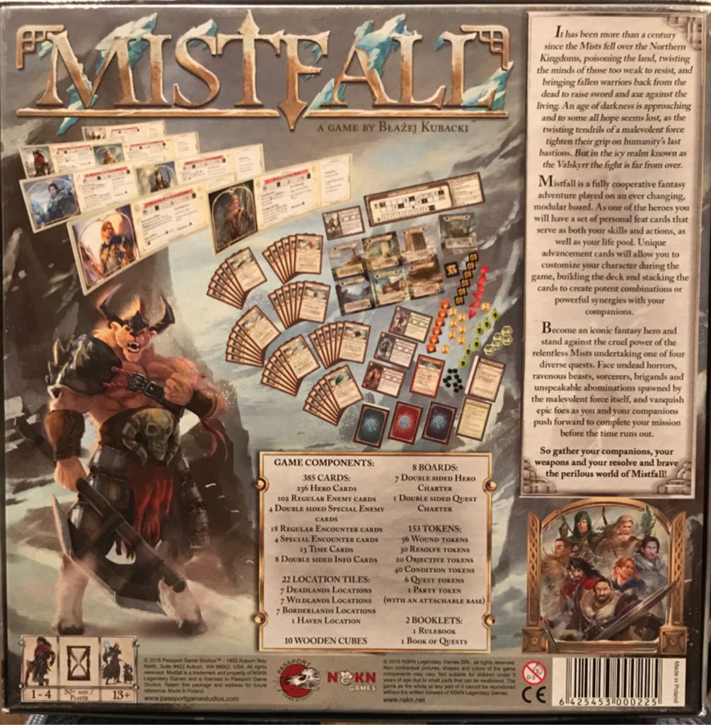 Mistfall  (2-4) board game collectible [Barcode 6425453000225] - Main Image 2