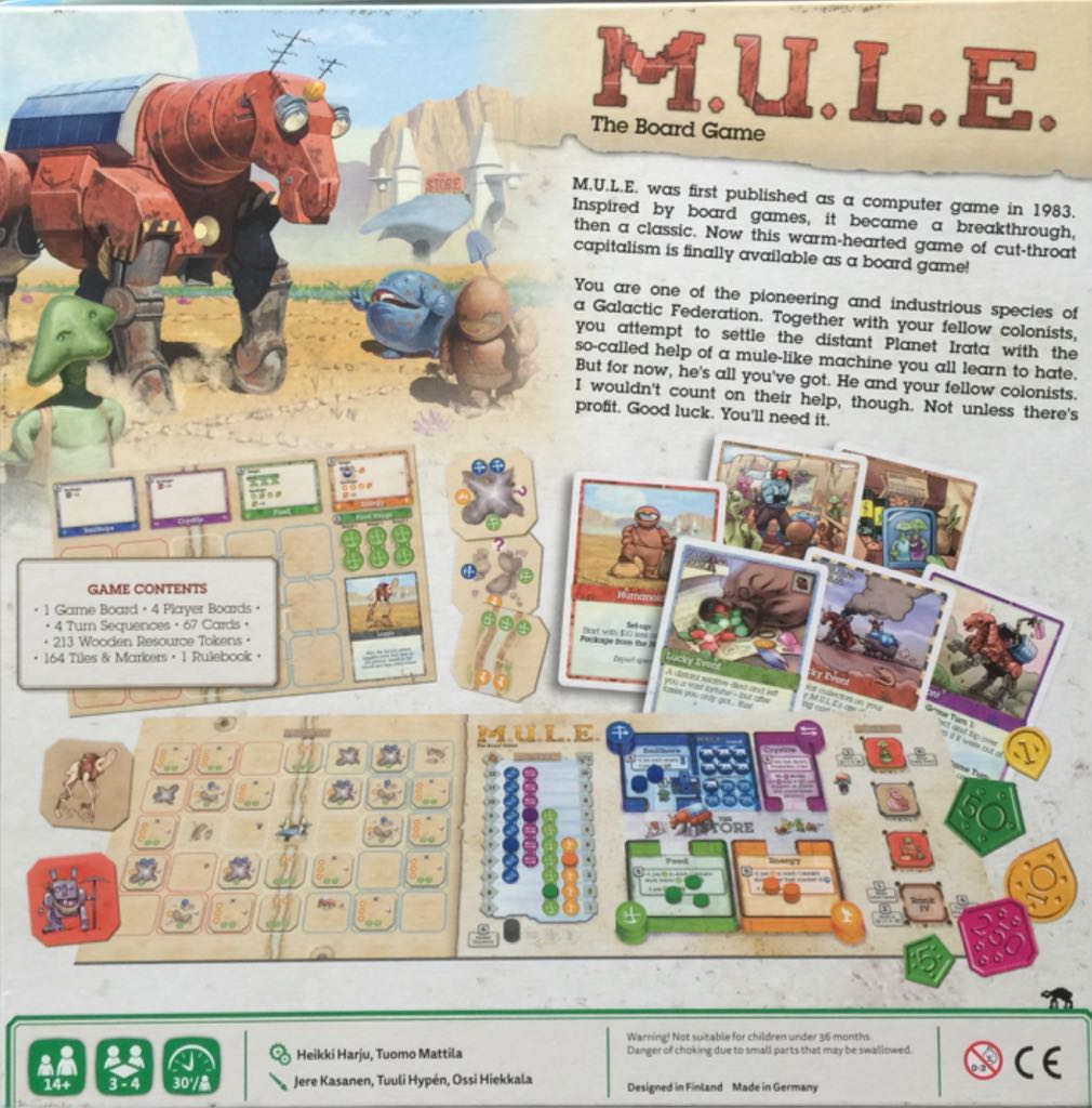M.U.L.E.  (3-4) board game collectible [Barcode 6430018270500] - Main Image 2