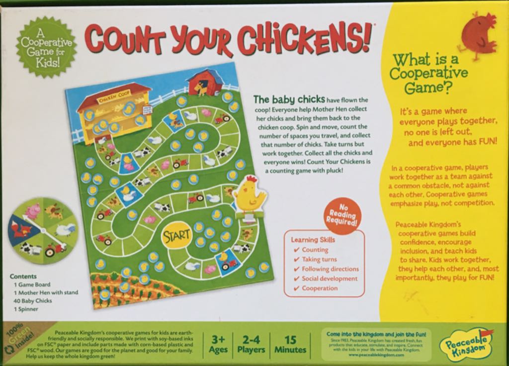 Count Your Chickens  (2-4) board game collectible [Barcode 643356046782] - Main Image 2