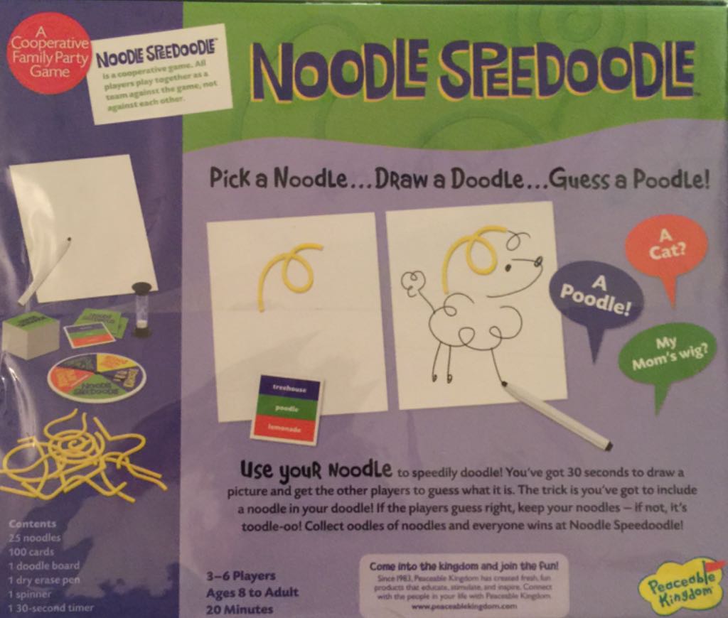 Noodle Speedoodle  (6) board game collectible [Barcode 643356052899] - Main Image 2