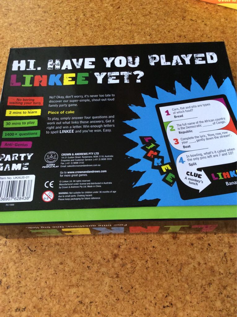 Linked (4 Little Questions. 1 Big Link)  (2-30) board game collectible [Barcode 6436907628438] - Main Image 2