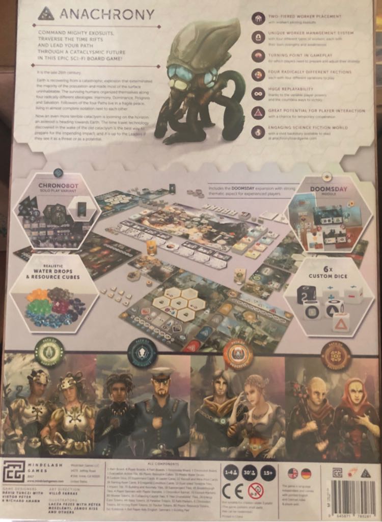 Anachrony  (1-4) board game collectible [Barcode 645871789281] - Main Image 2